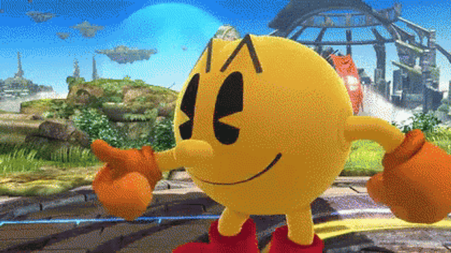 Happy Pacman Thumbs Up GIF