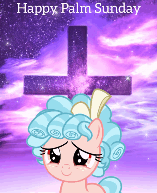 Happy Palm Sunday Cozy Glow GIF