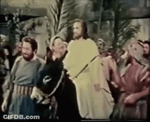 Happy Palm Sunday Jesus GIF