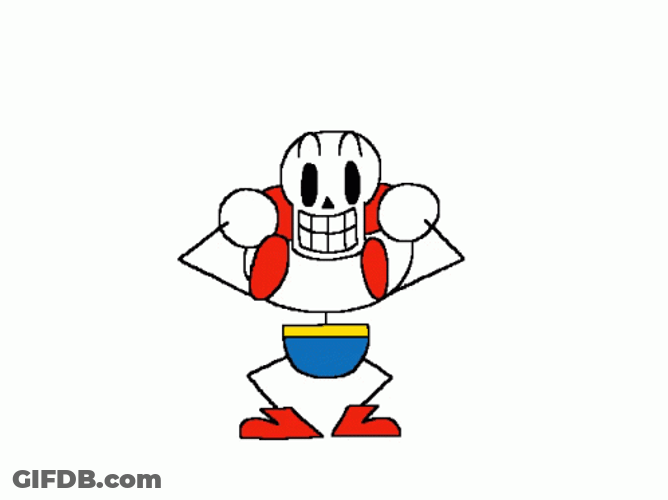 Happy Papyrus Spooky Month Dance GIF
