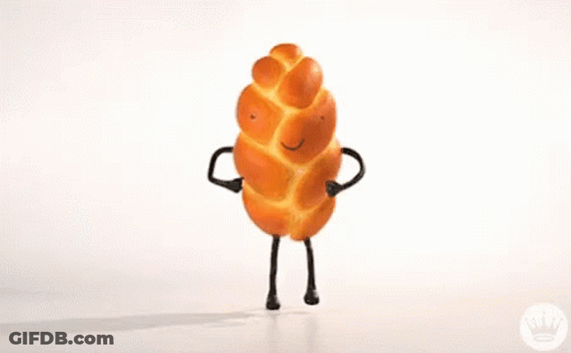 Happy Passover Challah Bread Dancef GIF