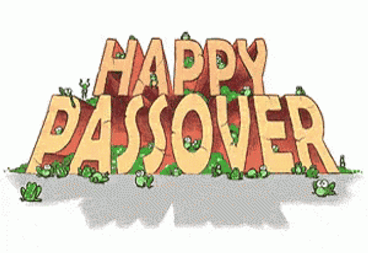 Happy Passover Frogs GIF