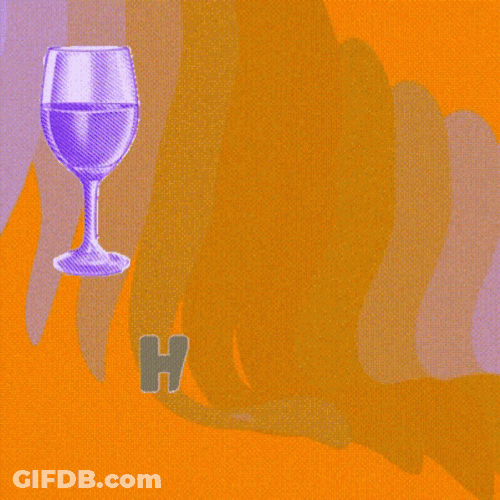 Happy Passover Wine Glass Animation GIF