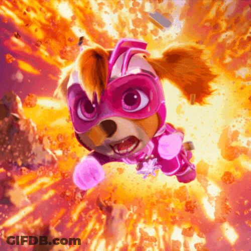 Happy Paw Patrol Flying GIF
