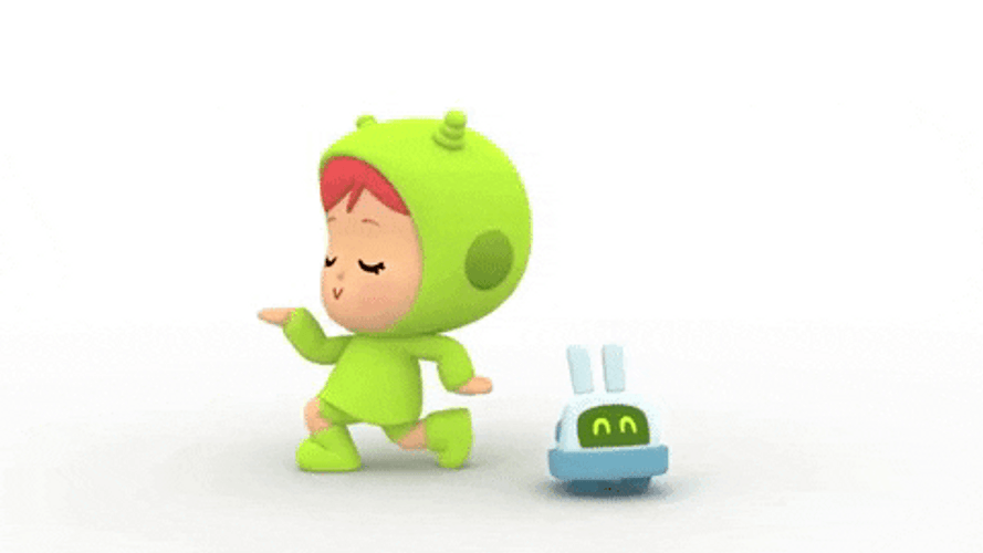 Happy Pocoyo Nina Dancing GIF