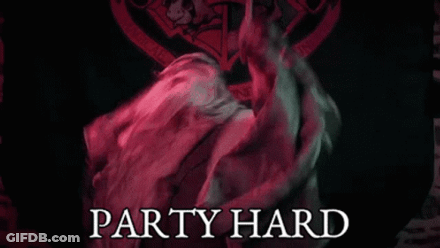 Happy Potter Professor Albus Dombledore Party Hard GIF