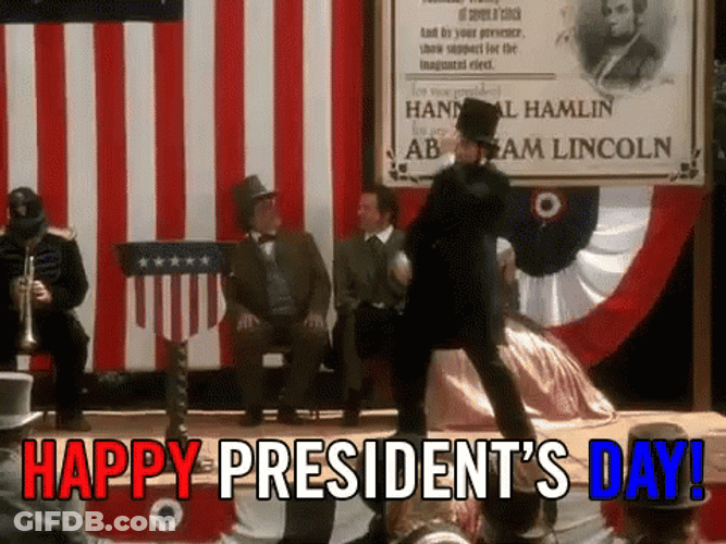 Happy Presidents Day Silly Dance GIF