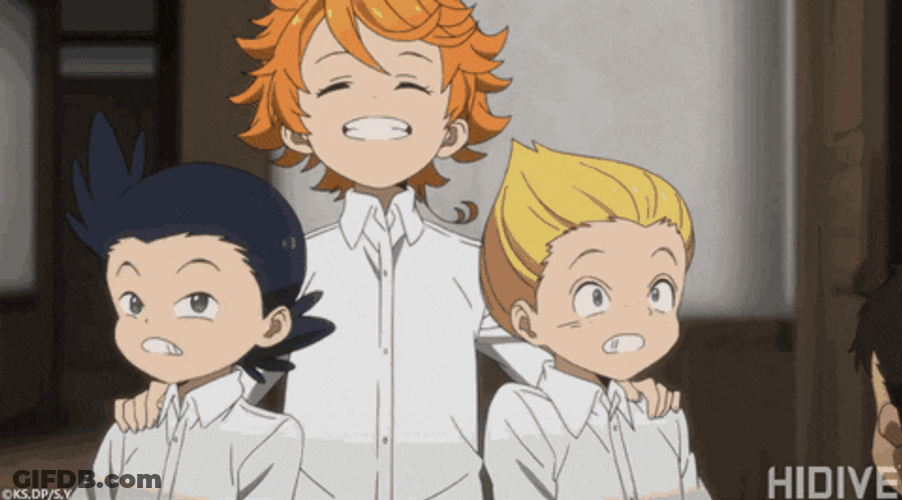 Happy Promised Neverland Anime Kids GIF
