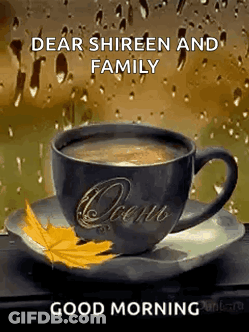 Happy Rainy Monday A Cup Of Coffee GIF
