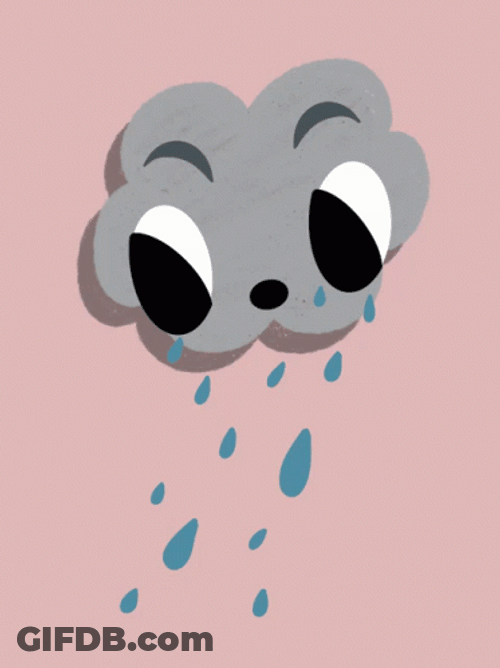 Happy Rainy Monday Cloudy Rainbow GIF