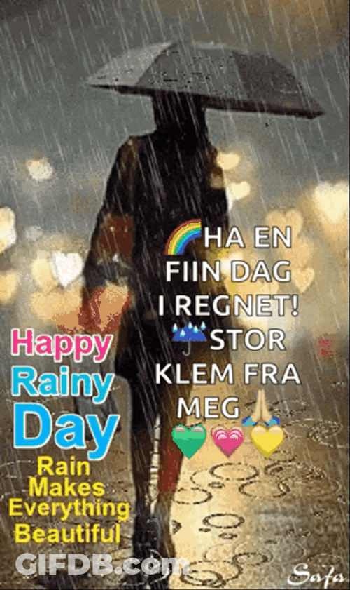 Happy Rainy Monday Everything Is Beautiful GIF