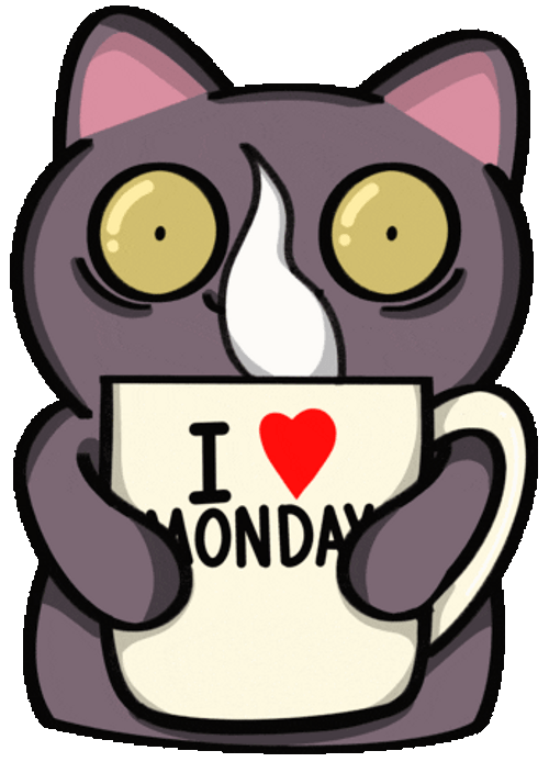 Happy Rainy Monday Hot Coffee GIF