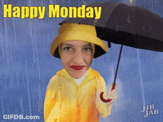 Happy Rainy Monday Jib Jab GIF