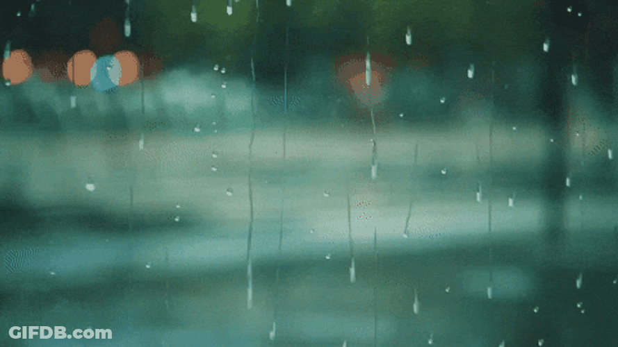 Happy Rainy Sunday Blurry GIF