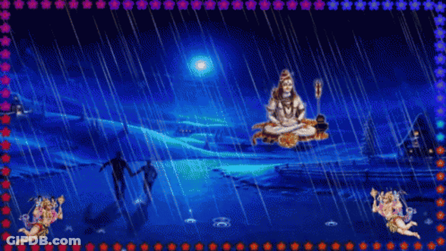 Happy Rainy Sunday Lord Shiva GIF