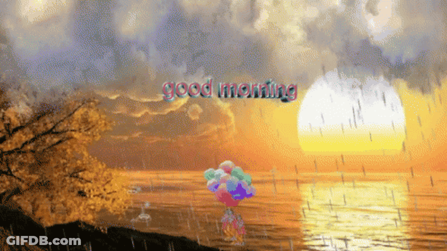 Happy Rainy Sunday Sunrise GIF