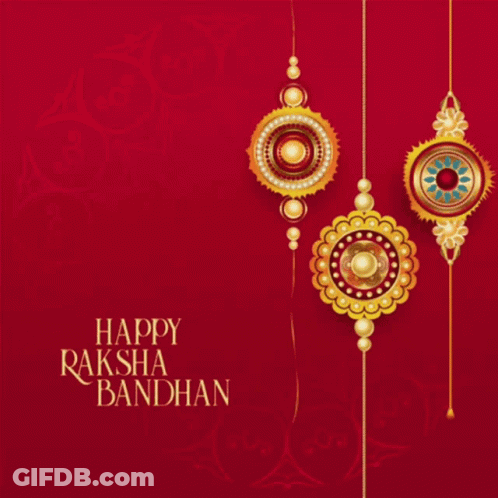 Happy Raksha Bandhan Greeting Card GIF