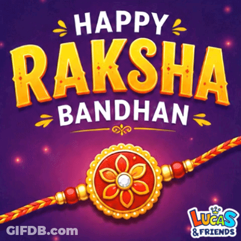 Happy Raksha Bandhan Lucas And Friends Poster GIF