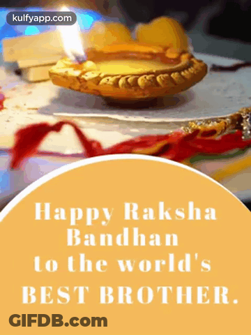 Happy Raksha Bandhan World's Best Brother GIF