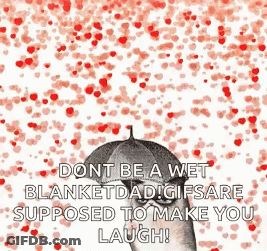 Happy Red Rainy Sunday GIF