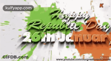 Happy Republic Day 26Th January Green White Red GIF