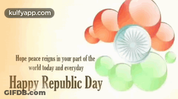 Happy Republic Day Greeting Card From Kulfyapp GIF