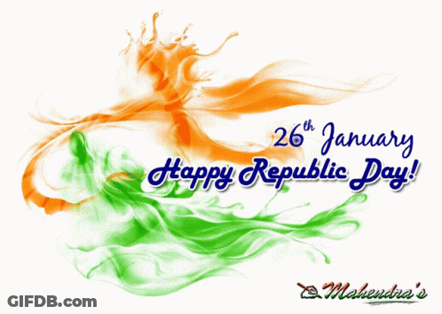 Happy Republic Day Poster January 26 GIF