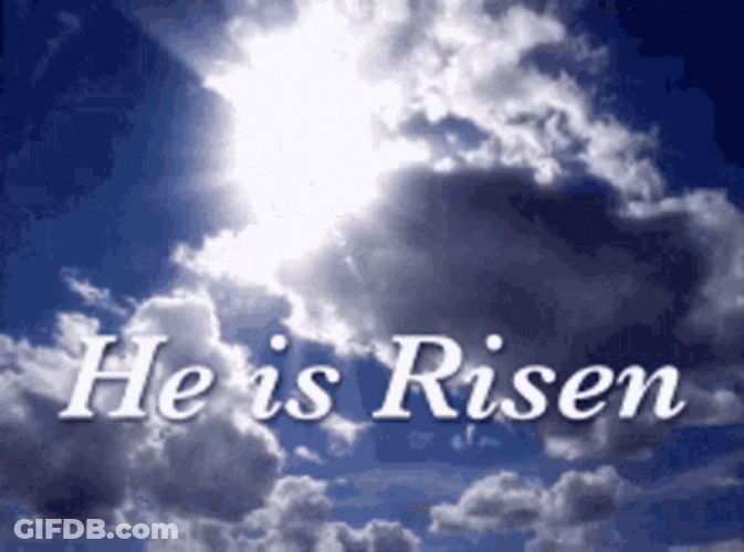 Happy Resurrection Day Blue Sky GIF