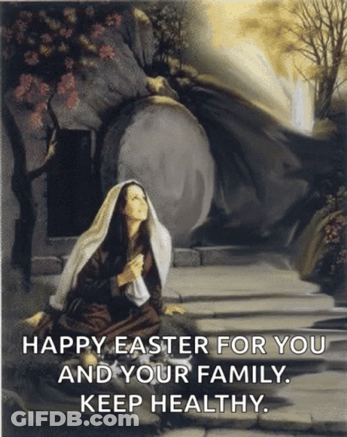 Happy Resurrection Day Christ Appearing Loop GIF