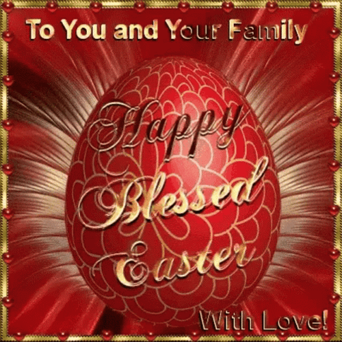 Happy Resurrection Day Flashing Easter Egg GIF