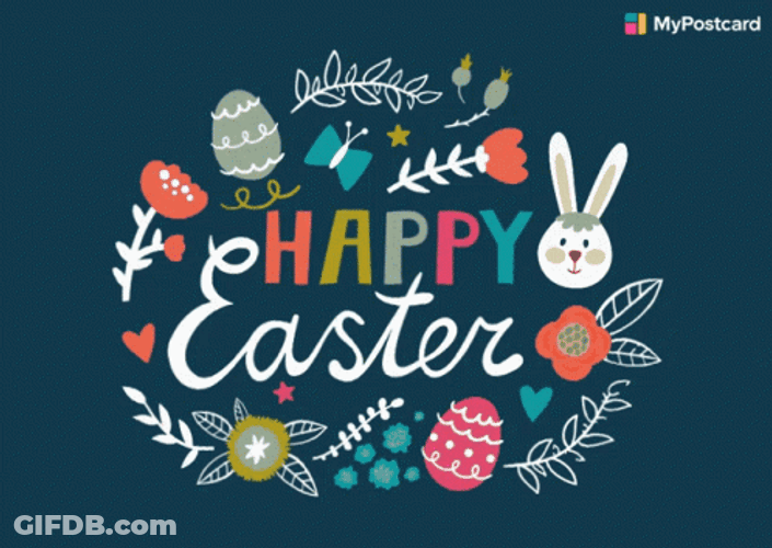 Happy Resurrection Day Flickering Graphic Artwork GIF