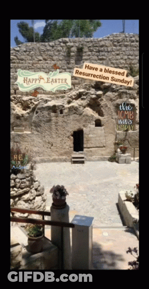 Happy Resurrection Day Jesus Tomb GIF