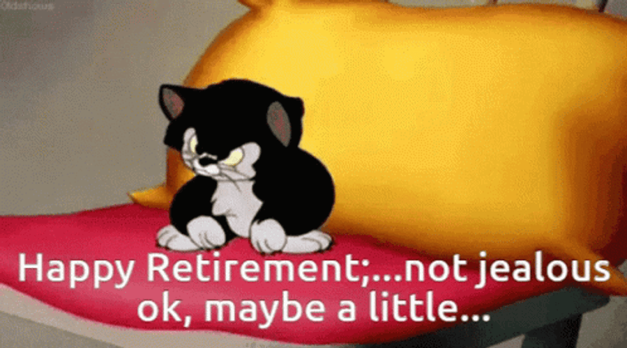 Happy Retirement Not Jealous GIF