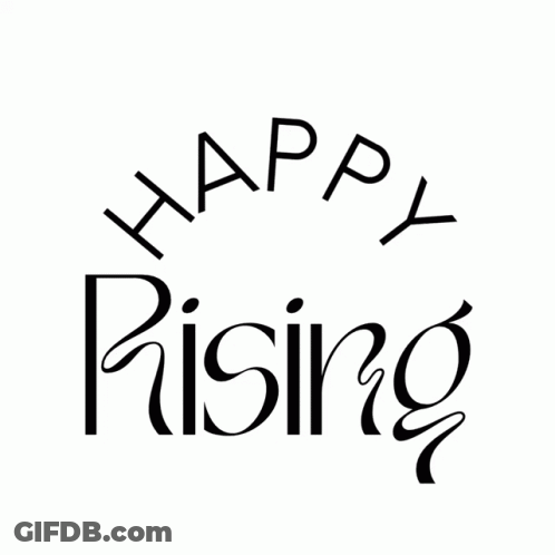 Happy Rising Sun Logo GIF