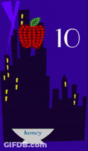 Happy Rosh Hashanah Poster Bowl Of Honey GIF