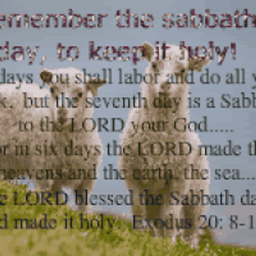 Happy Sabbath Christian Quote GIF