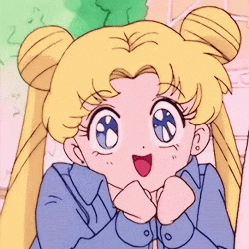 Happy Sailor Moon Anime Eyes GIF