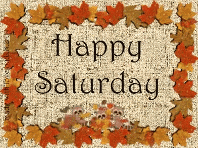 Happy Saturday Autumn GIF
