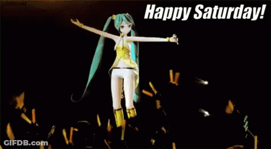 Happy Saturday Hatsune Miku GIF