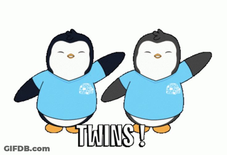 Happy Sister Day Penguin GIF