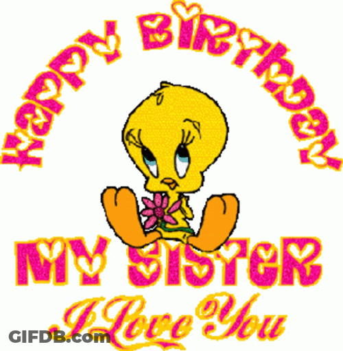 Happy Sister Day Tweety GIF