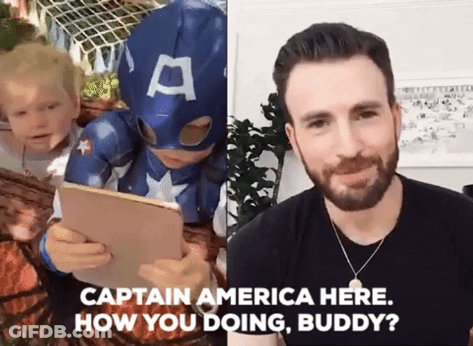 Happy Sisters Day Captain America GIF