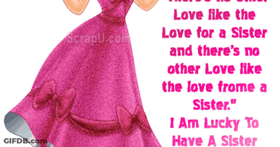 Happy Sisters Day Message GIF