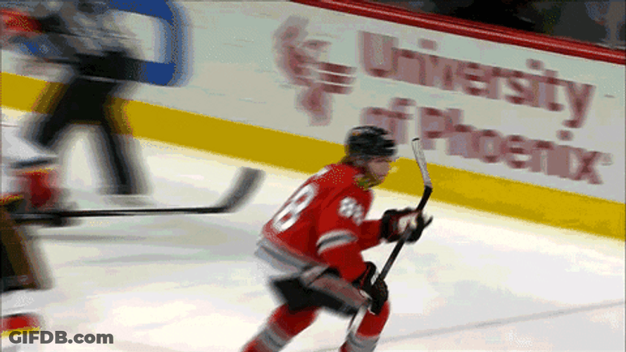 Happy Sliding Patrick Kane GIF