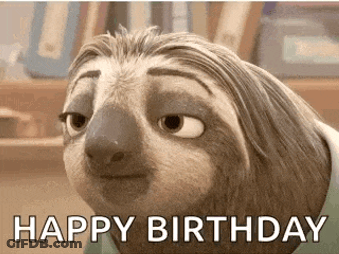 Happy Sloth GIF
