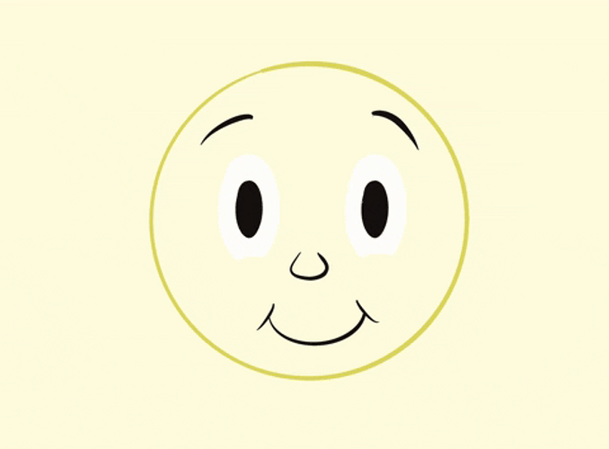 Happy Smiley Face Looking Around Emoji GIF