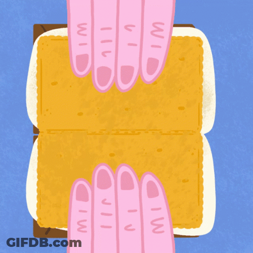 Happy Smores Day Sandwich GIF