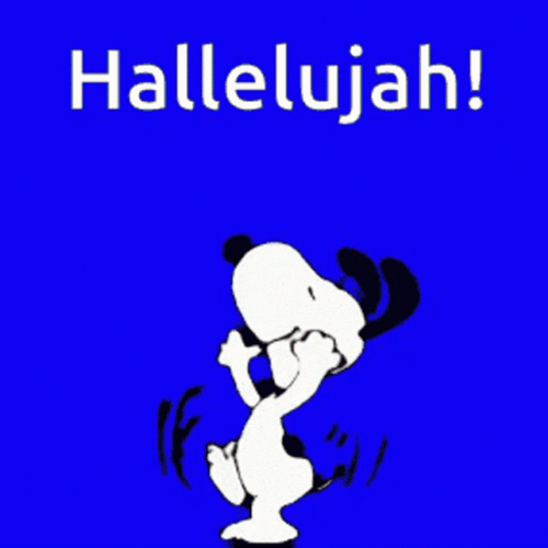 Happy Snoopy Hallelujah GIF