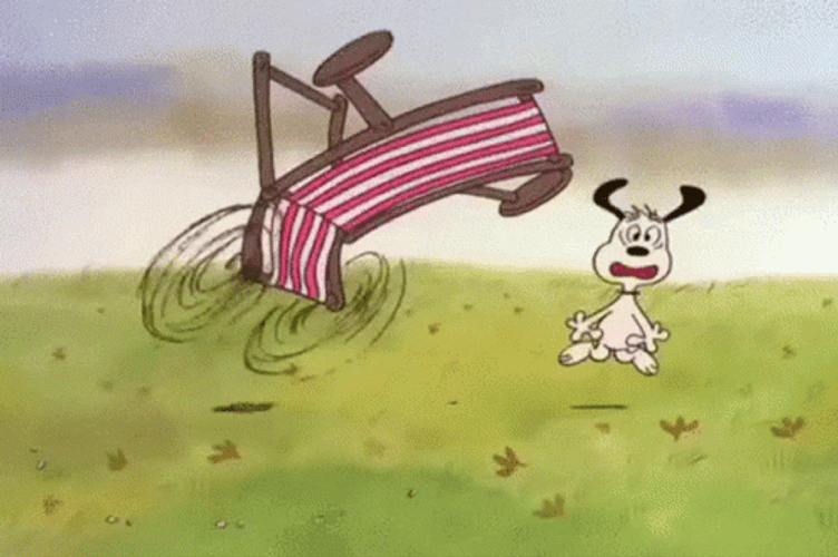 Happy Snoopy Laughing After Chased On Birthday GIF