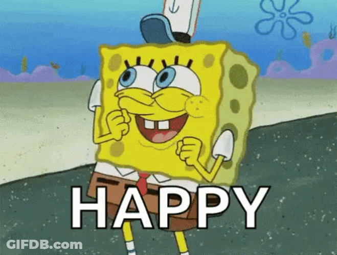 Happy Spongebob Wiggle Sunday GIF